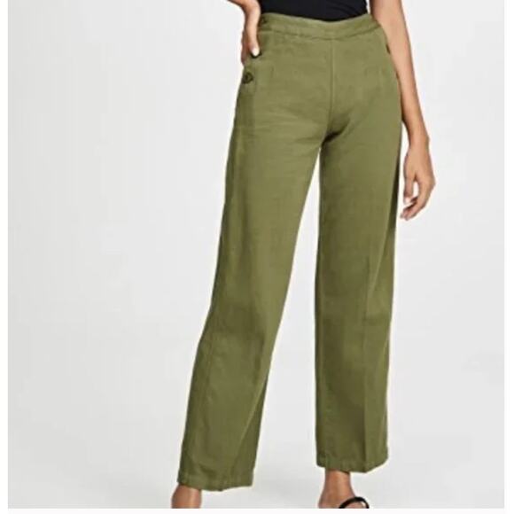 Current/Elliott The Military Cropped Camp Pants Army Green Fits Size 31 - Picture 1 of 10